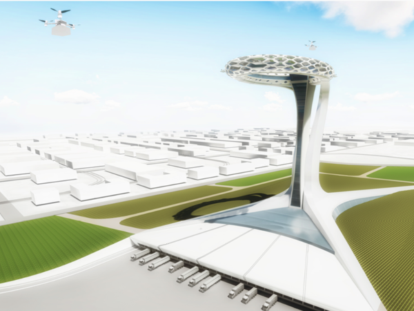 THIS CUTTING-EDGE DRONE PORT COULD BE THE FUTURE OF THE SHOPPING MALL AS WE KNOW IT