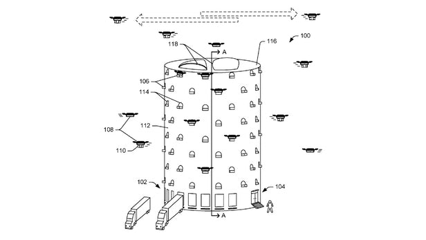 AMAZON ENVISAGES DRONE-DELIVERY TOWERS FOR URBAN AREAS