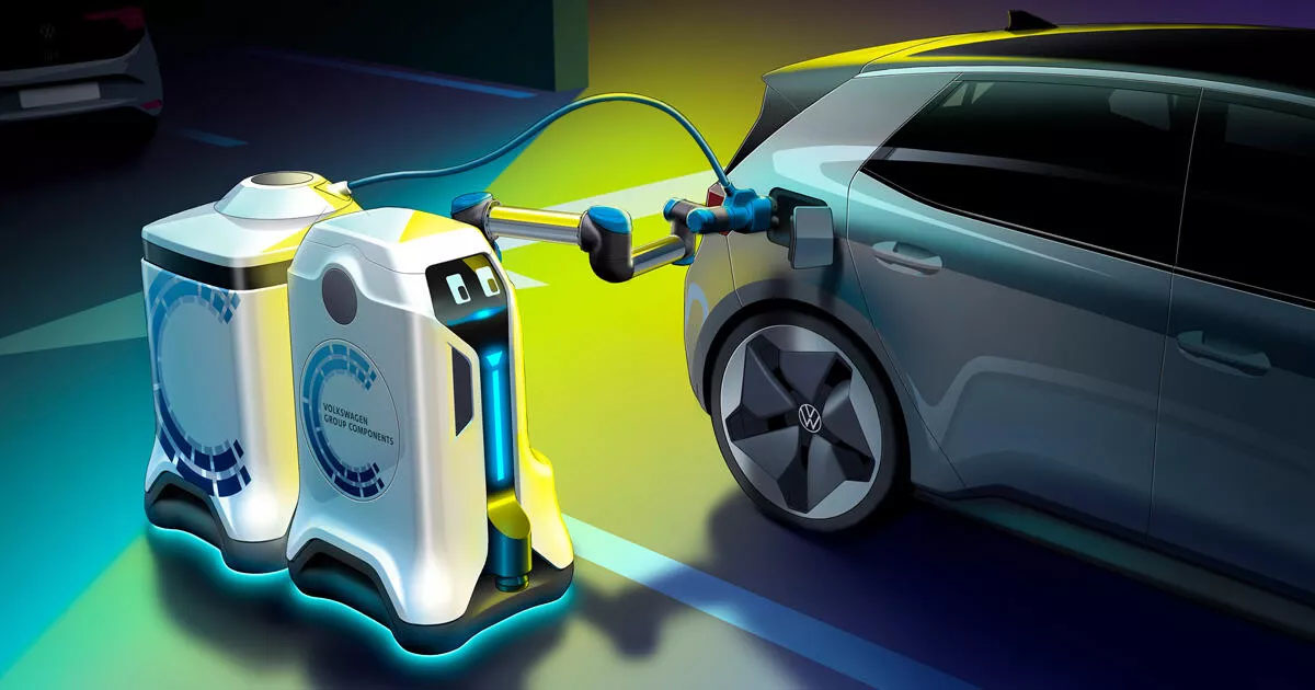 Volkswagen Wants Robots to Find Your EV and Charge it Autonomously