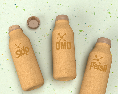 Unilever Joins Diageo & GSK with First Paper-Based Laundry Bottle