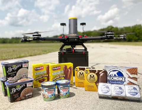 Unilever Offers Drone Delivery for Direct-To-Consumer Ice Cream Orders