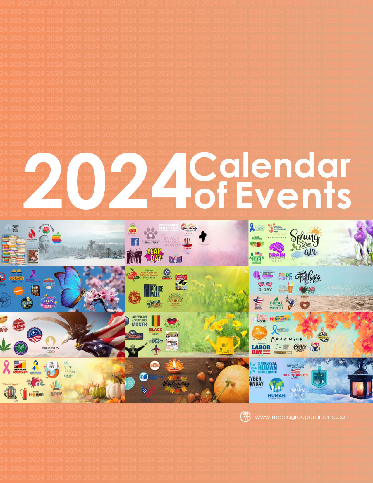 2024 Calendar of Events Media Group Online
