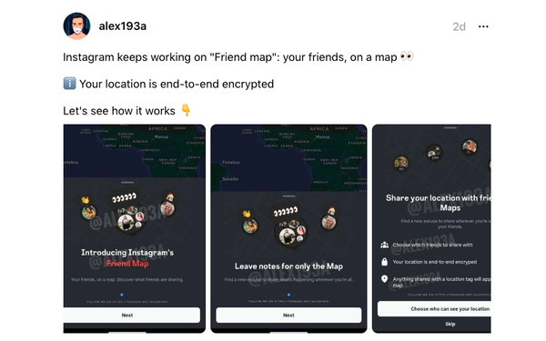 Instagram Developing a Snapchat-Like Feature Called ‘Friend Map’